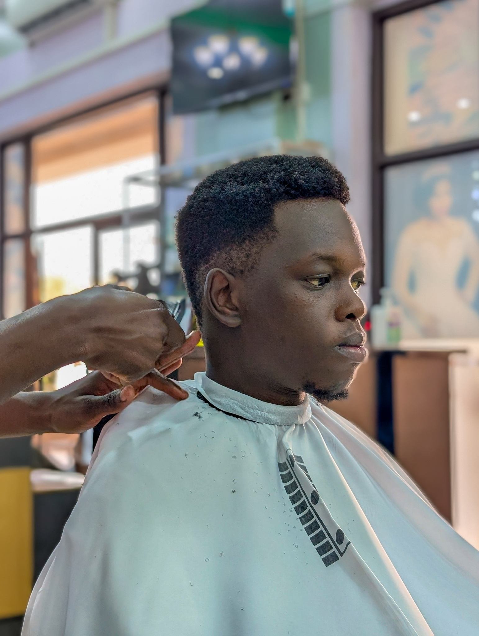 Barber service at Finetouch Salon